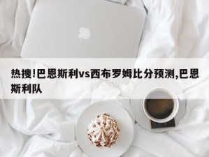 热搜!巴恩斯利vs西布罗姆比分预测,巴恩斯利队