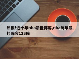 热搜!近十年nba最佳阵容,nba历年最佳阵容123阵