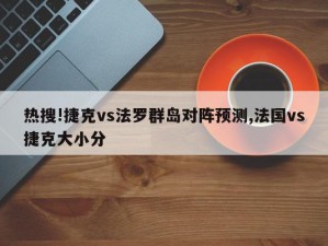 热搜!捷克vs法罗群岛对阵预测,法国vs捷克大小分