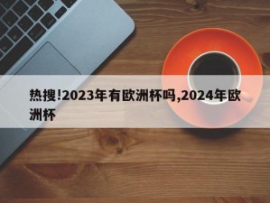 热搜!2023年有欧洲杯吗,2024年欧洲杯